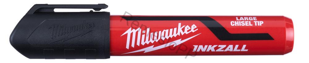 MILWAUKEE INKZALL™ značkovač s plochým hrotom L - čierny