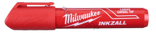 MILWAUKEE INKZALL™ značkovač s plochým hrotom L - červený